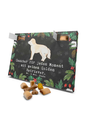Mr. & Mrs. Panda Weihnachtskalender für Hunde Golden Retriever M... in Kreidetafel