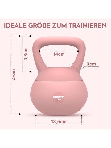 Neolymp Kettlebell "SK210" in Rosa, 2 kg