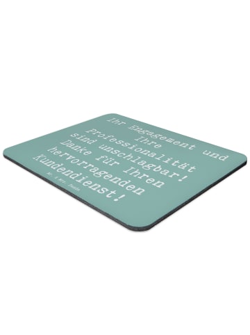 Mr. & Mrs. Panda Mouse Pad Spruch Kundendienstmitarbeiter Held m... in Meeresbrise