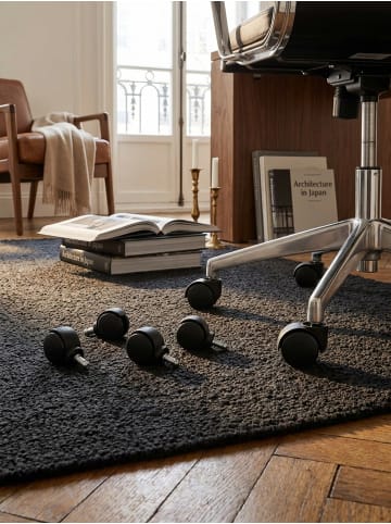 KADIMA DESIGN Teppichbodenrollen 5er Set Rollen für Bürostühle Teppich-Boden