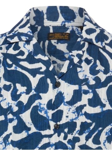 Jack & Jones Kurzarmhemd JPRBlubilbao in indigo ecru