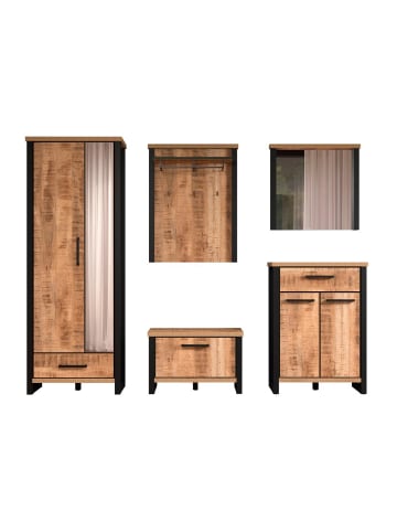ebuy24 Garderobenmöbel Enna (5-teilig) Mango 249 x 39 cm
