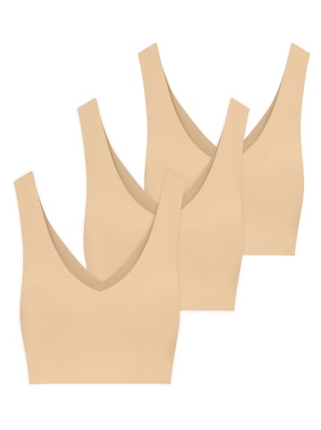 Bye Bra Shapingtop Bra Top V-Neck in Beige