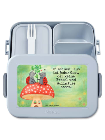 Mr. & Mrs. Panda Bento Box Marienkäfer Fliegenpilz Design mit Sp... in Blau Pastell