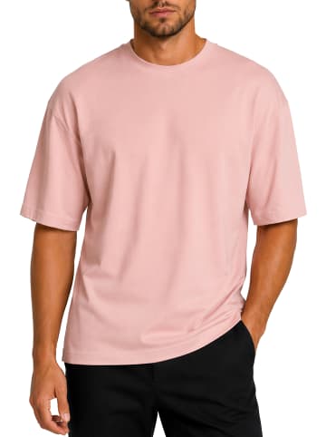 Reichstadt Reichstadt Relaxed Fit T-Shirt Herren 24RS058 Pink XXL