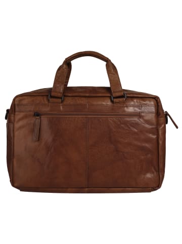 SPIKES & SPARROW Reisetasche echt Leder in cognac