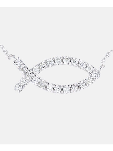 Diamant L'éternel Halskette aus 375 Weißgold mit 0.15 Karat Diamant