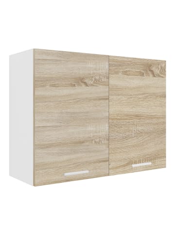 VCM  Küchenschrank B. 80 cm Hängeschrank Küche Esilo in Weiß / Sonoma-Eiche