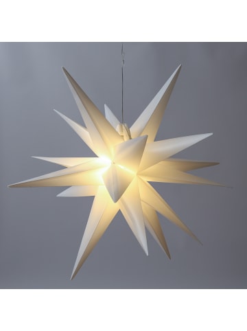 MARELIDA LED Stern 3D hängend für Außen D: 75cm in weiß