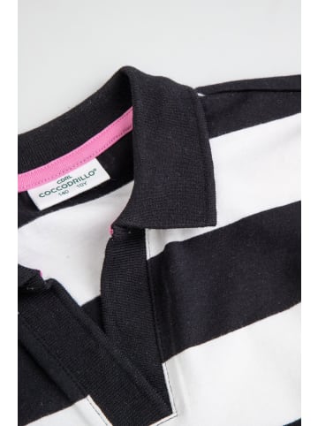 Coccodrillo Polo-T-Shirt mit kurzen Ärmeln in schwarz