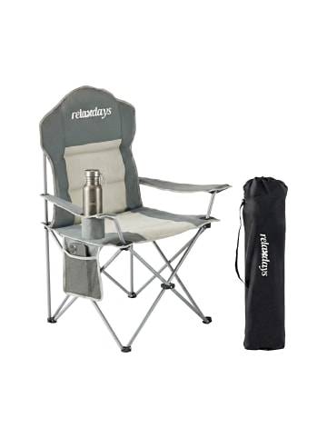 relaxdays Camping Stuhl in Grau