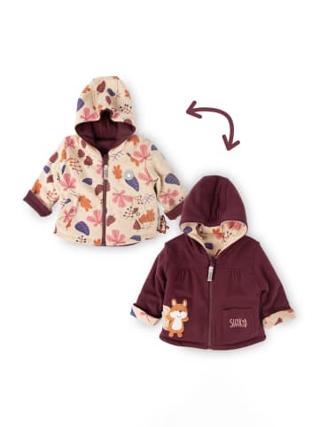 Sigikid Wendejacke wattiert Autumn-Forest in beige/rot