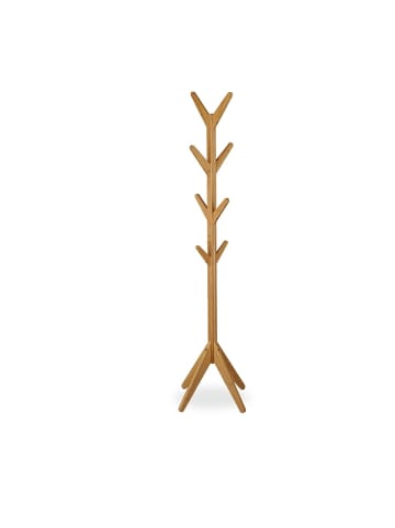 relaxdays Garderobenständer in Natur - (B)53 x (H)181,5 x (T)53 cm