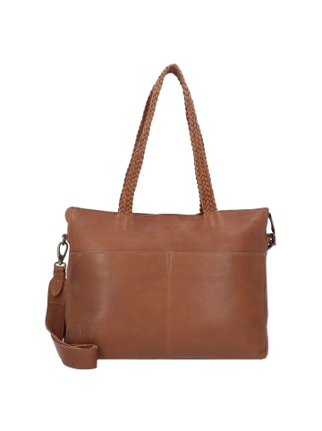 Cowboysbag Bushton Schultertasche Leder 40 cm in fawn