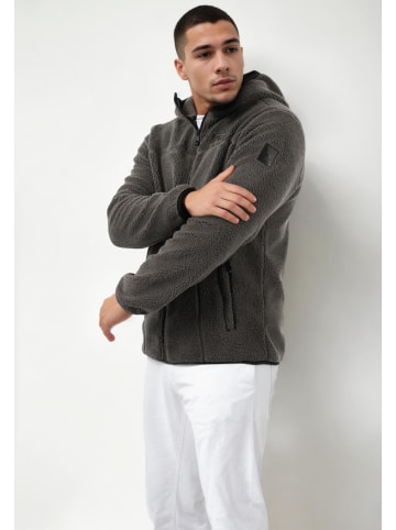 Arctic Seven Winterjacke Arctic Seven Herren Sherpa Fleecejacke mit Kapuze AS413 in Dunkelgrau
