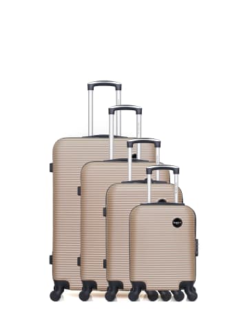 BlueStar 4 tlg. Kofferset LONDON M in Beige (95L/64L/37L/26L)