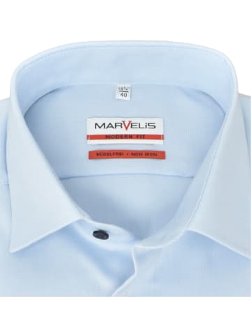 MARVELIS Modern Fit Businesshemd in Hellblau