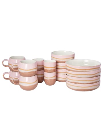 Butlers Geschirr-Set MEDLEY 16-tlg. in Rosé