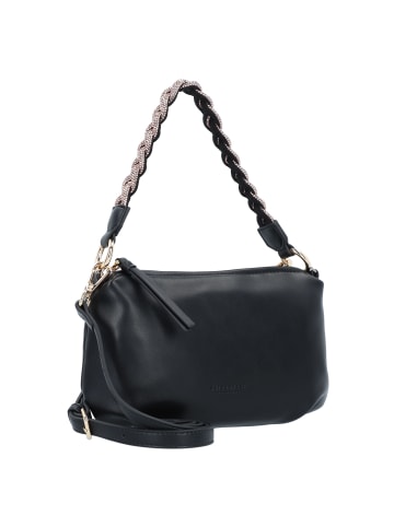 Seidenfelt Aminne Handtasche 25 cm in black-gold