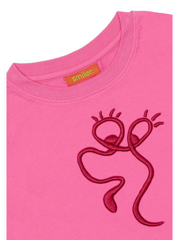 smiler. T-Shirt mini-laugh. in PINK