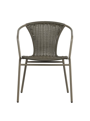 home24 Gartenstuhl Weston 4er-Set in Olivgrün