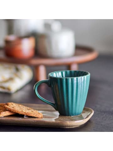Bloomingville Becher LATINA Dunkelgrün mit Henkel