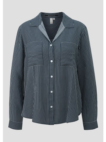QS Bluse in 58G0_tiefblau