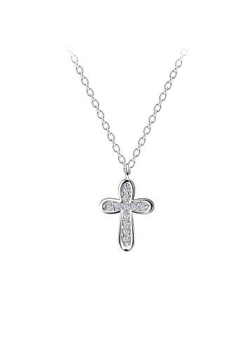 Alexander York Kette mit Anhänger KREUZ in 925 Sterling Silber, 2-tlg. in silber