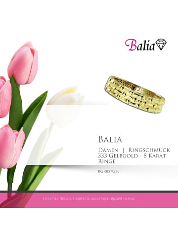 BALIA 333 Gelbgold - 8 Karat Damen Ringe Dots Fingerring 56 (17,8)