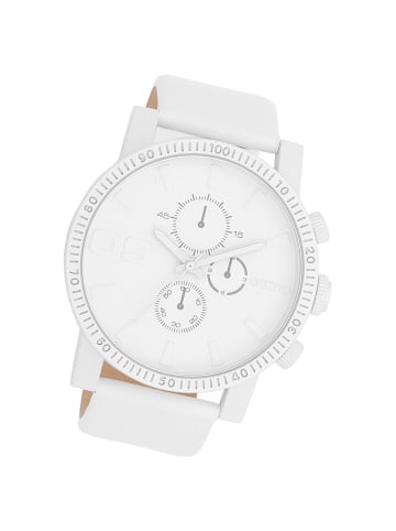 Oozoo Analog-Armbanduhr Oozoo Timepieces weiß extra groß (ca. 48mm)