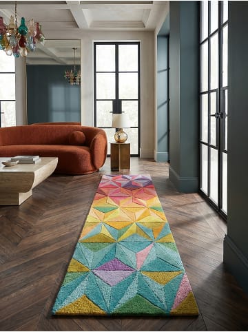 KADIMA DESIGN Luxus-Handgetufteter Wollteppich in Multifarben in Multicolor