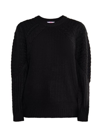 myMo Damen Strickpullover in Schwarz