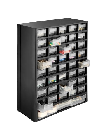 tectake 2er-Set Sortimentskasten, stabil, Wandmontage, 30 x 13,5 x 45 cm