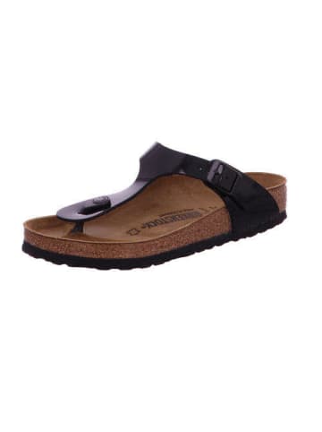 Birkenstock Damen Pantoletten Gizeh Lack in Schwarz