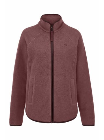 Hessnatur Fleece Jacke in rosébraun