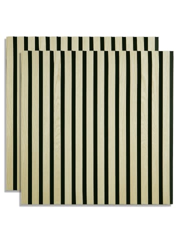 Homestyle4u Akustikpaneel 60x60 2er Set in Creme