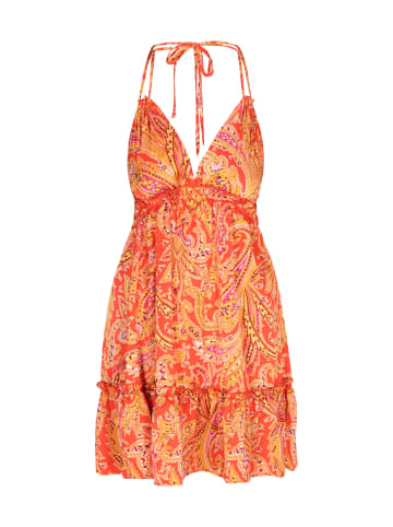 aleida Women Dress in Orange Multicolor