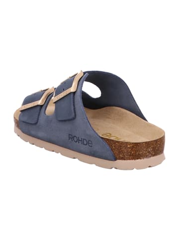 ROHDE Komfort Pantoletten in Blau