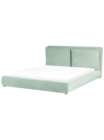 Beliani Wasserbett BAJONNA in Grün/Schwarz - (W) 200 x (H) 94 x (L) 235 cm