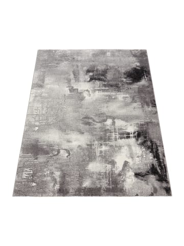 KADIMA DESIGN Teppich Kurzflor Abstrakt Wohnzimmer in Hellgrau