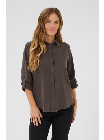 Kaffe Langarm - Hemd KAnaya Regular fit in Black Oyster