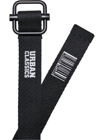 Urban Classics Urban Classics Unisex Industrial Canvas Belt Kids 2-Pack in black/green