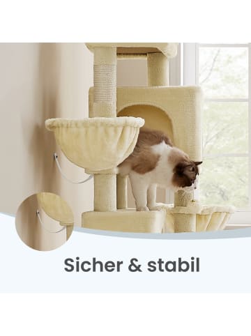 Feandrea Katzenbaum Clawfy in Beige - (B)43 x (H)174 x (T)55 cm