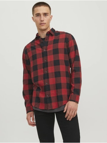 Jack & Jones Langarmhemd in dunkelrot1