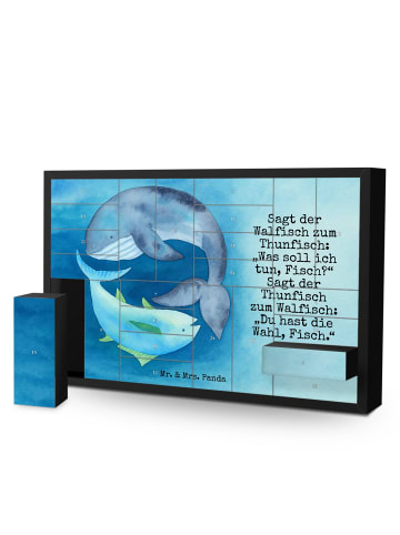 Mr. & Mrs. Panda Adventskalender Walfisch Thunfisch Design mit S... in Weiß