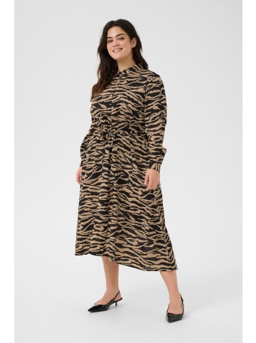 KAFFE curve Kleid KColivia Regular fit in Black Deep/Nomad Print
