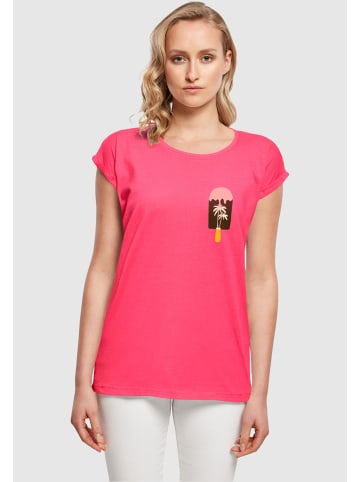 Merchcode Merchcode T-Shirts in hibiskus pink