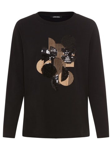 Olsen Langarmshirt Hannah in schwarz gold