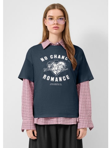 QS T-Shirt in 58D0_tiefblau