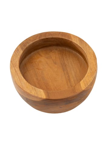 Mauro Ferretti Braune, leere Holztasche Ø15x9,5 cm